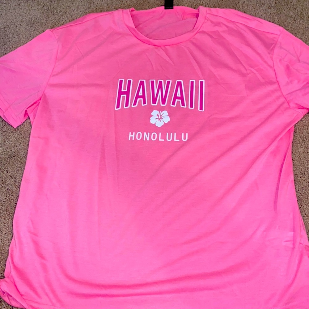 size / medium and small Color- hot pink perfecf tshirt for summer